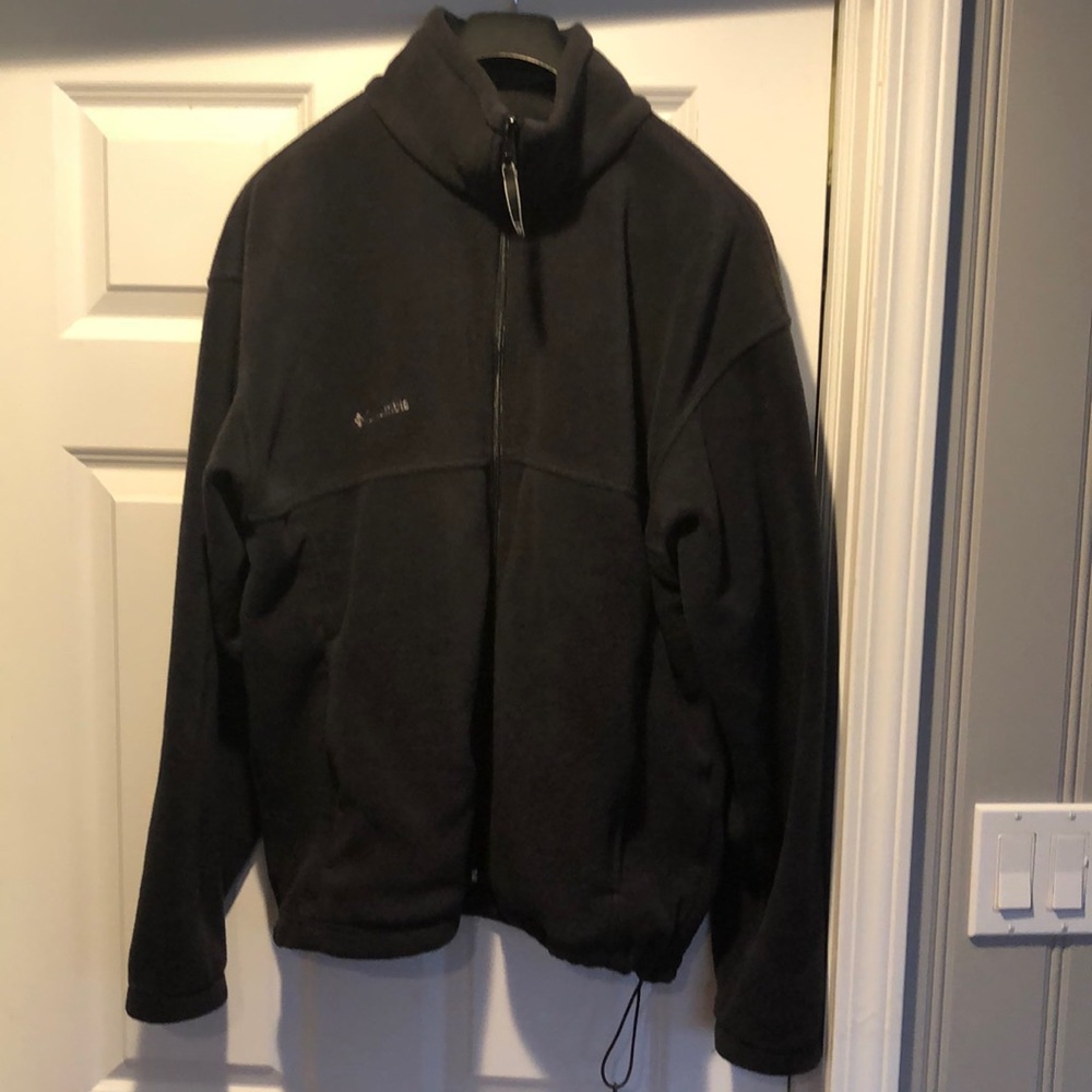 Men’s Columbia Winter Pass Fleece Zip Up Jacket Size XL Dark Gray